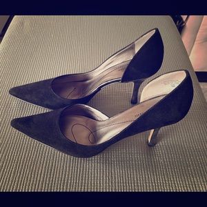 BRAND New Anne Klein Black Suede Pumps